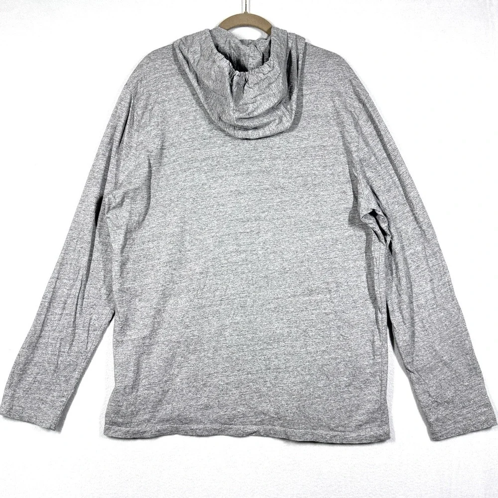 Polo Ralph Lauren Shirt Hoodie Men XL Grey Long Sleeve Pullover Pony Logo Hooded